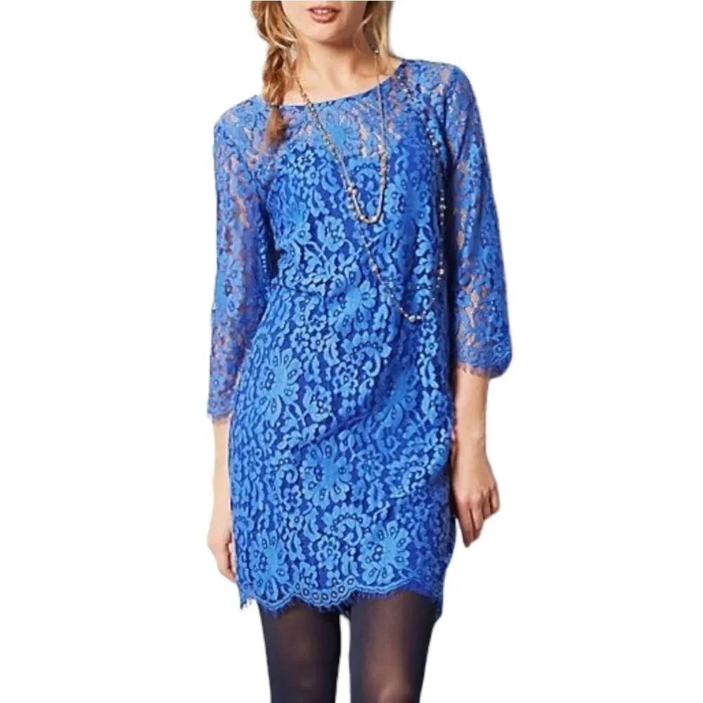NWT Anthropologie HD IN PARIS Overture Lace Shift Dress XS